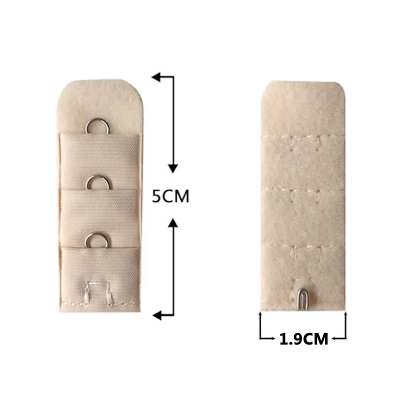 Ladies bra extender 1 Rows 3 Hooks Nylon Clasp Extension Elastic On Strap Soft Bra Band Extenders Intimates Accessories