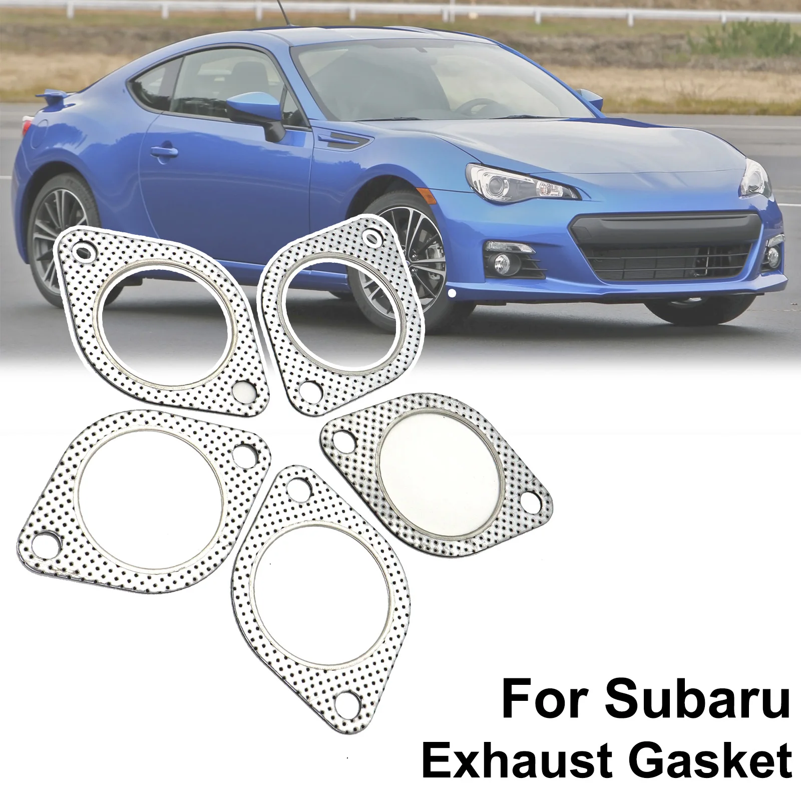 

5 шт. 63 мм/2,5 дюйма прокладка для головки цилиндра автомобиля, выхлопная прокладка для Subaru Acura Honda VW GMC Lexus Toyota GS350 ES350 Tundra Odyssey