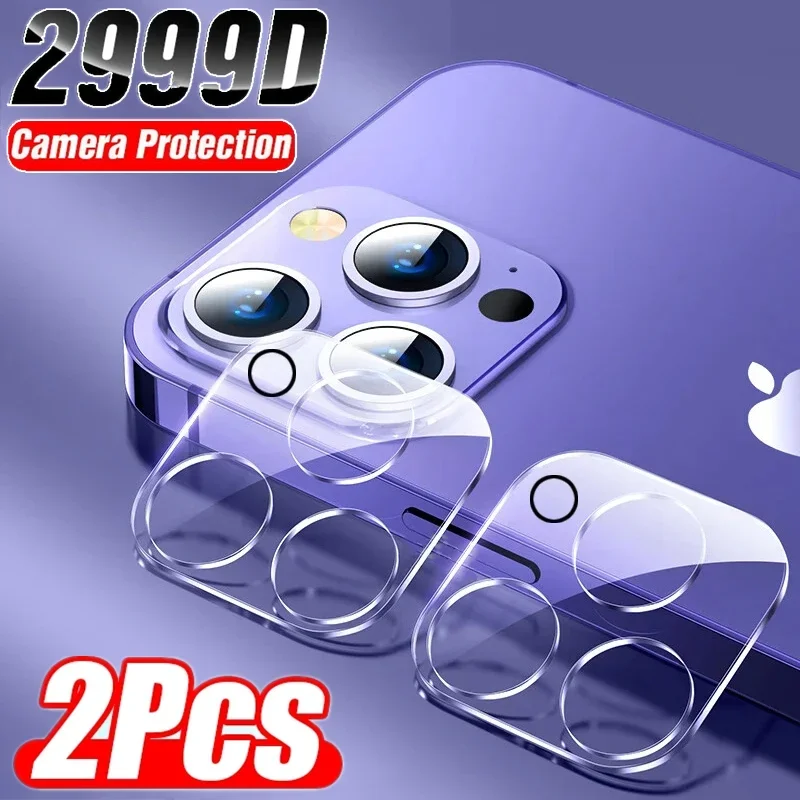 

Закаленное стекло для защиты объектива камеры, Защитная пленка для IPhone 13 14 15 11 Pro Max Plus 12 Mini 15Pro 14Pro Promax, 2 шт.
