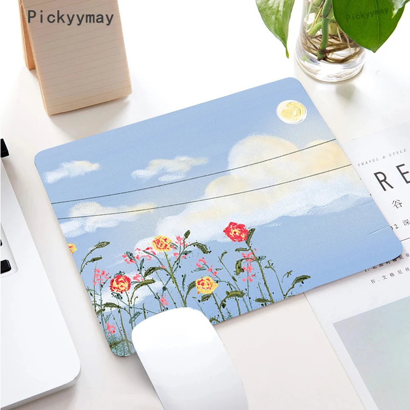 Pequeno Kawaii Mouse Pad Teclado Mousepad Bonito Laptop Rug Acessórios pc Computador Mause Mat Tapete Mesa de Escritório - Imagem 3