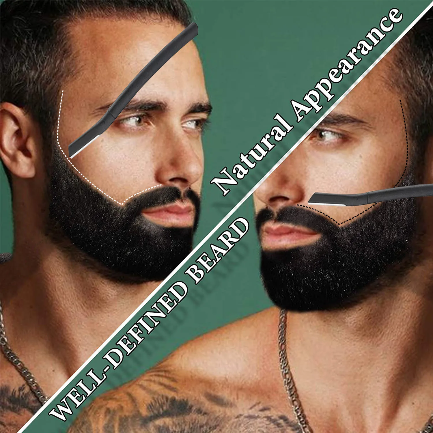 Eyebrow Trimmer for Women and Men, Ergonomic Eyebrow Shaper and Facial Razor for Beard, moustache, Razor Beauty Tool