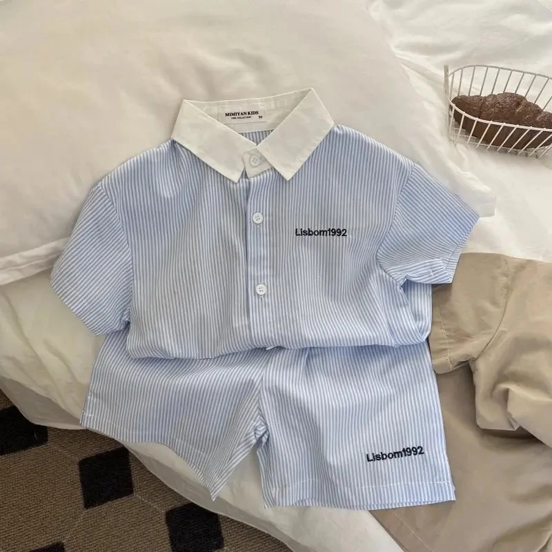 Kids Clothing Set Summer Boys and Girls' Clothing Set Children's Casual Short Sleeve Top Shorts Casual Two Kids Baby Outfits girls clothing set boys clothing set