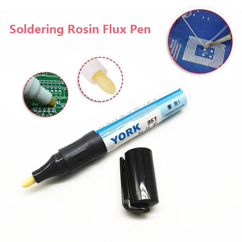 

951 10ml Soldering Rosin Flux Pen Low-Solid No-Clean Solar Cell Panel Welding Pen For SMT SMD PCB Reworking Repairing Lead-free