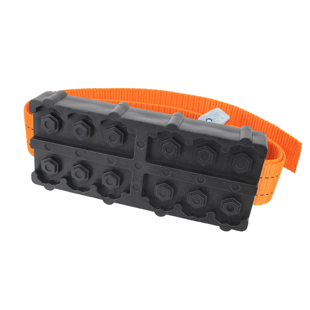 Tire Chains For Snow Mud Ice Tire Chain Straps 1 PCs Car Tire Traction Blocks Emergency Snow Mud Sand Durable PU Anti-Skid