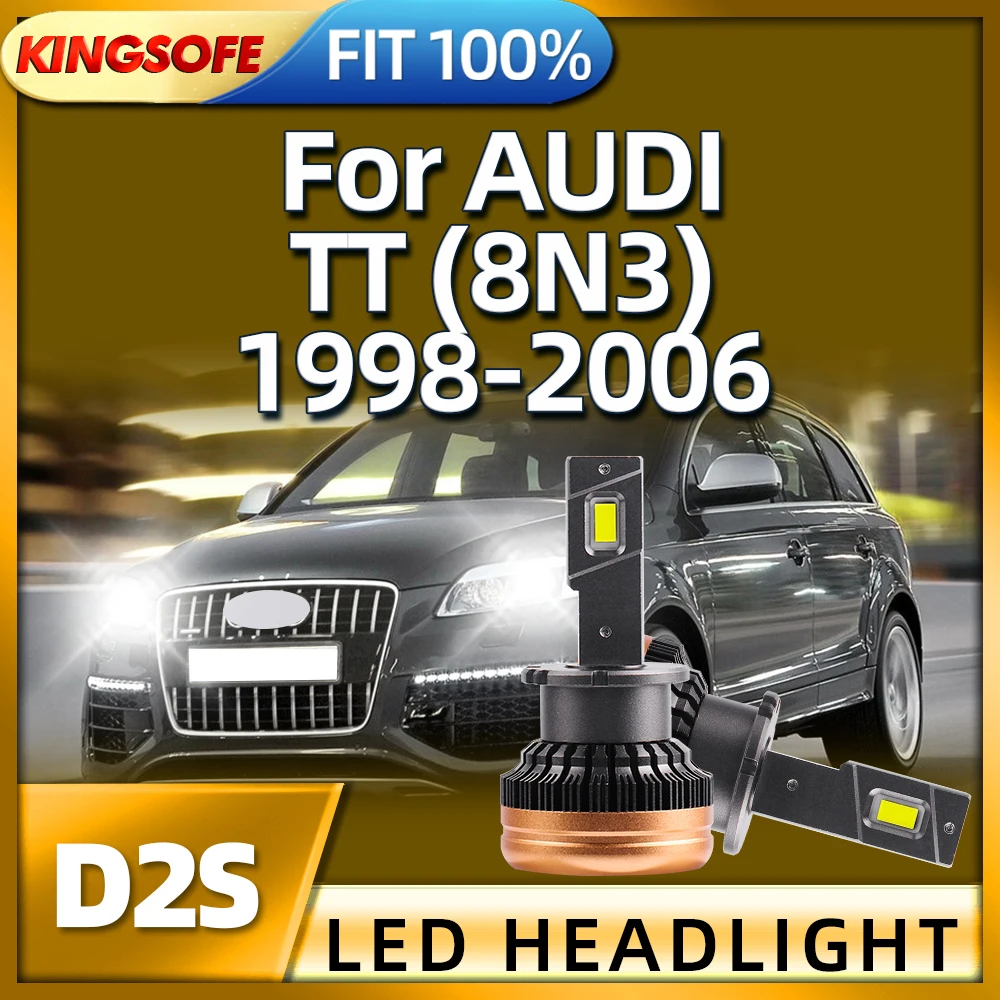 

Roadsun Auto Led 6000K Car Headlights D2S Bulbs 130W Bright Lights For AUDI TT 8N3 1998 1999 2000 2001 2002 2003 2004 2005 2006