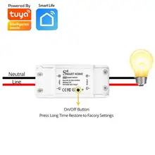 

WiFi Smart Wireless Breaker APP DIY Programmable Timer Light Switch Module Bluetooth-compatible Electronic On/Off Fan Controller