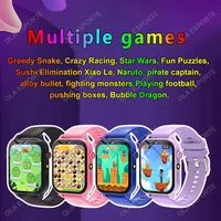 Montre connectée pour enfants, écran tactile HD, caméra, 18 jeux, surveillance du sommeil, réveil, calculatrice, cadeau d'anniversaire pour garçon et fille, nouvelle collection 2025 2