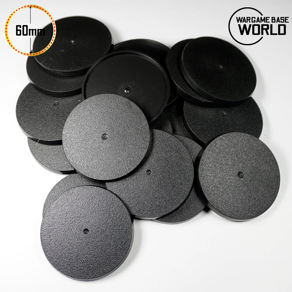Wargame 60mm Plastic Round Bases