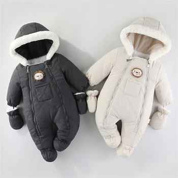 Baby Cartoon Snowsuit Romper 1