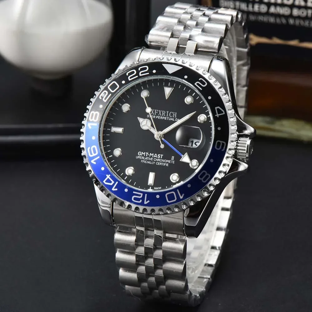 

AAA Original Brand Watches for Mens Luxury Multifunction GMT Automatic Date WristWatch Fashion Business Sport Quartz Male Clocks