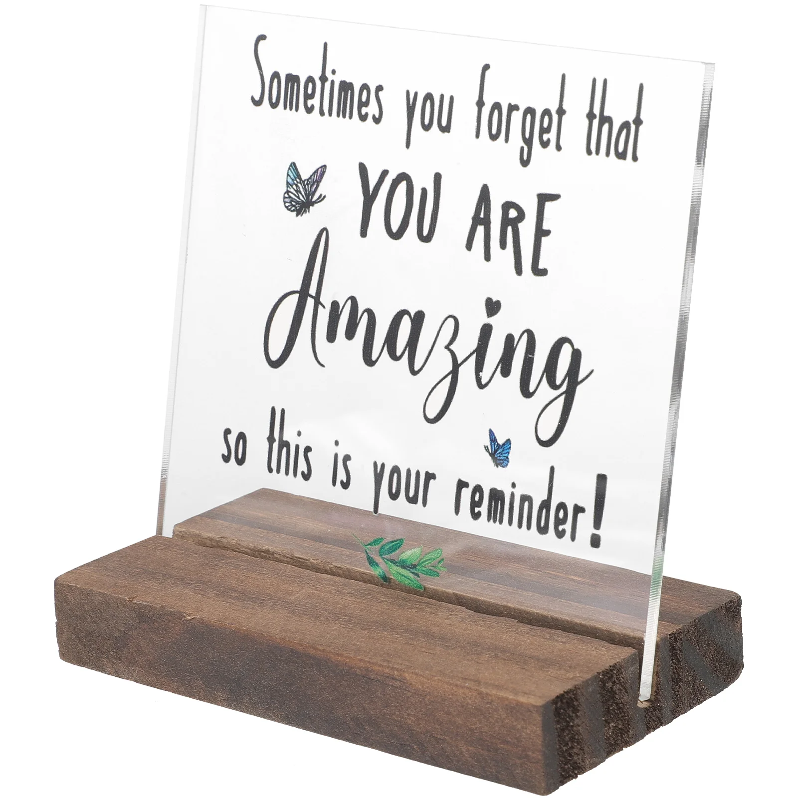 

Encouragement Desk Sign Inspirational Quotes Office Table Decor Office Plaque with Stand