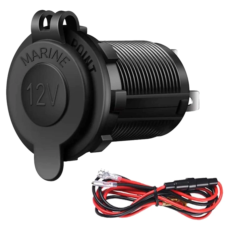Toma mechero impermeable para toma de corriente para de 12V, para barco, motocicleta, camión, Golf, ATV, RV|Partes y accesorios de VR| - AliExpress