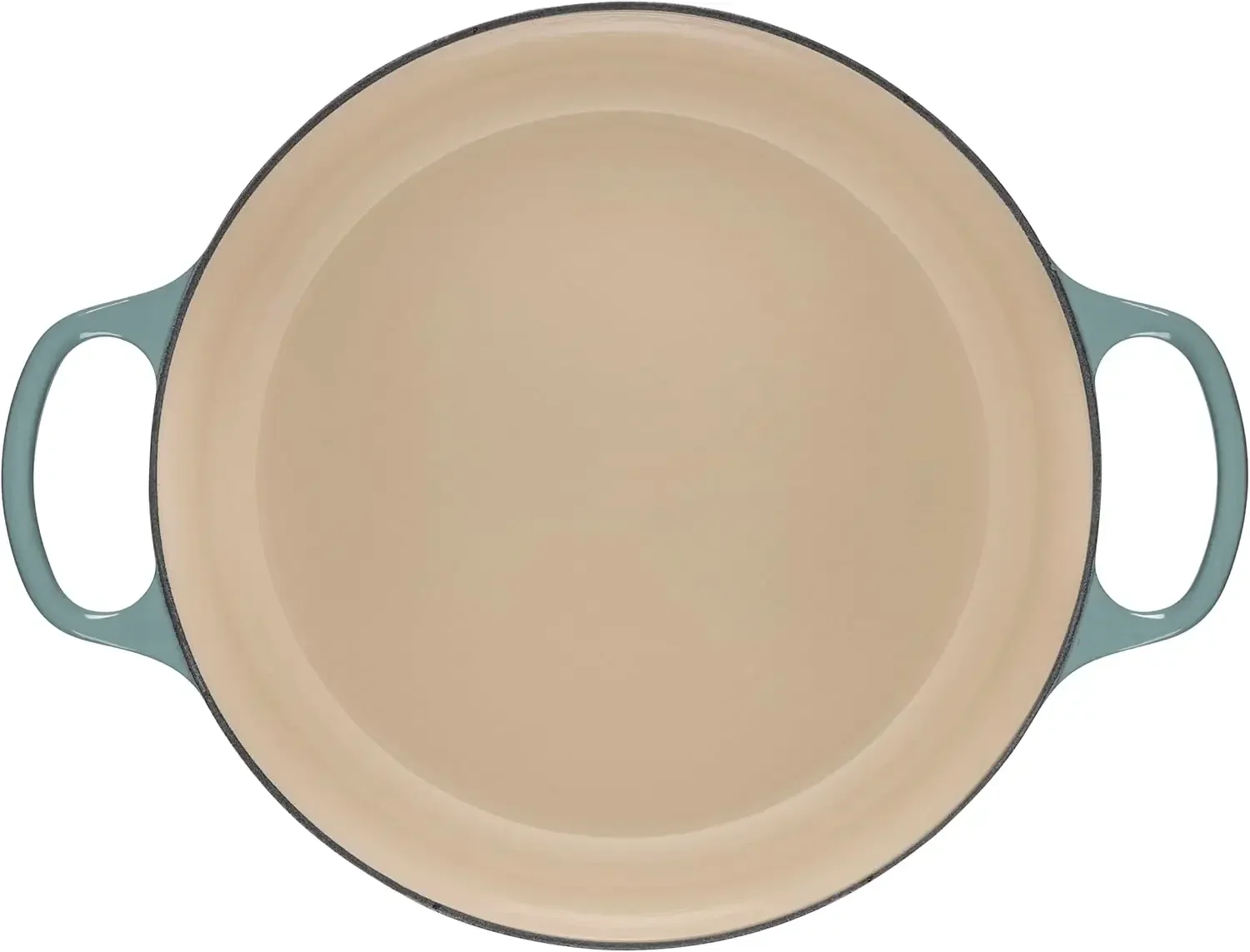 Description Picture 4 of itemLe Creuset Enameled Cast Iron Signature Round Wide Dutch Oven, 6.75 qt., Sea Salt
