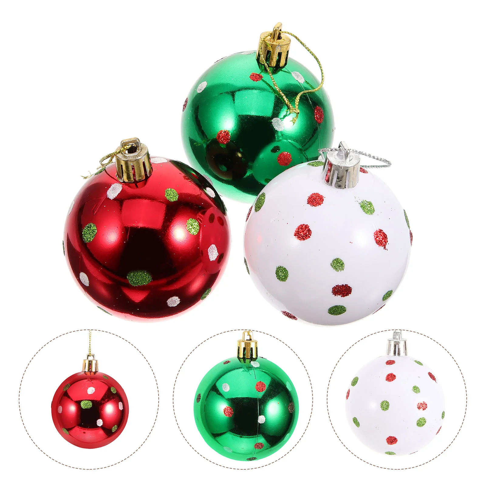

6 Pcs Christmas Balls Christmass Tree Ornaments Enfeites De Natal Plastic Decorations for