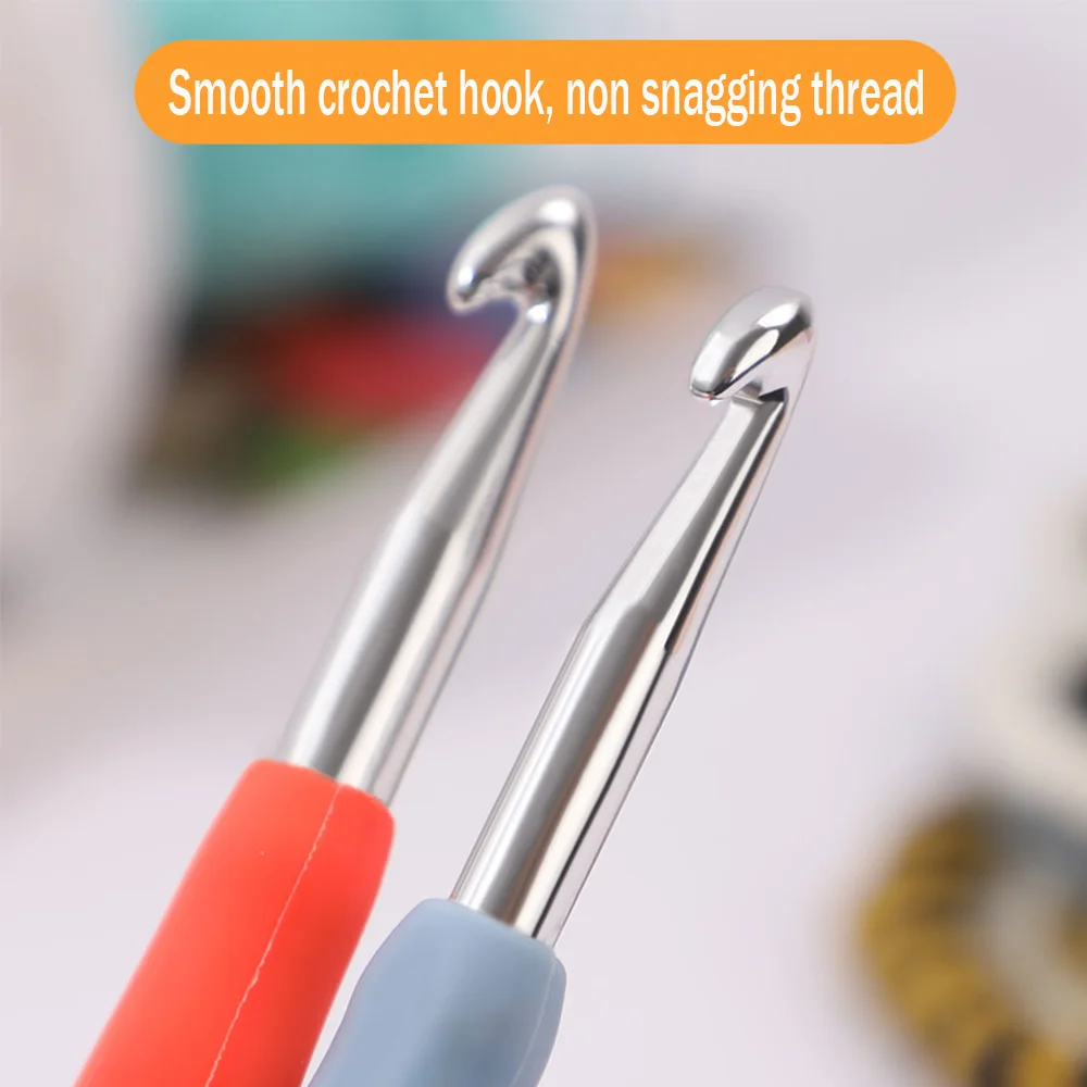 Aluminum Crochet Hook Set for DIY Crafts and Knitting Projects
