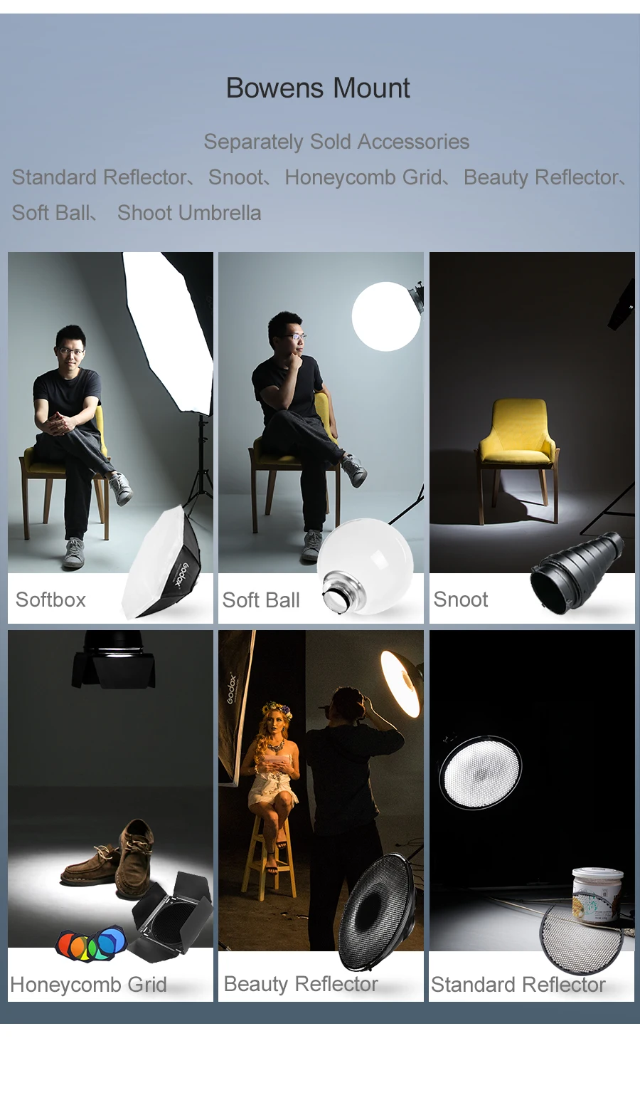 Godox SK400II 400Ws SK300II 300Ws Studio Flash Professional Flash Strobe Built-i