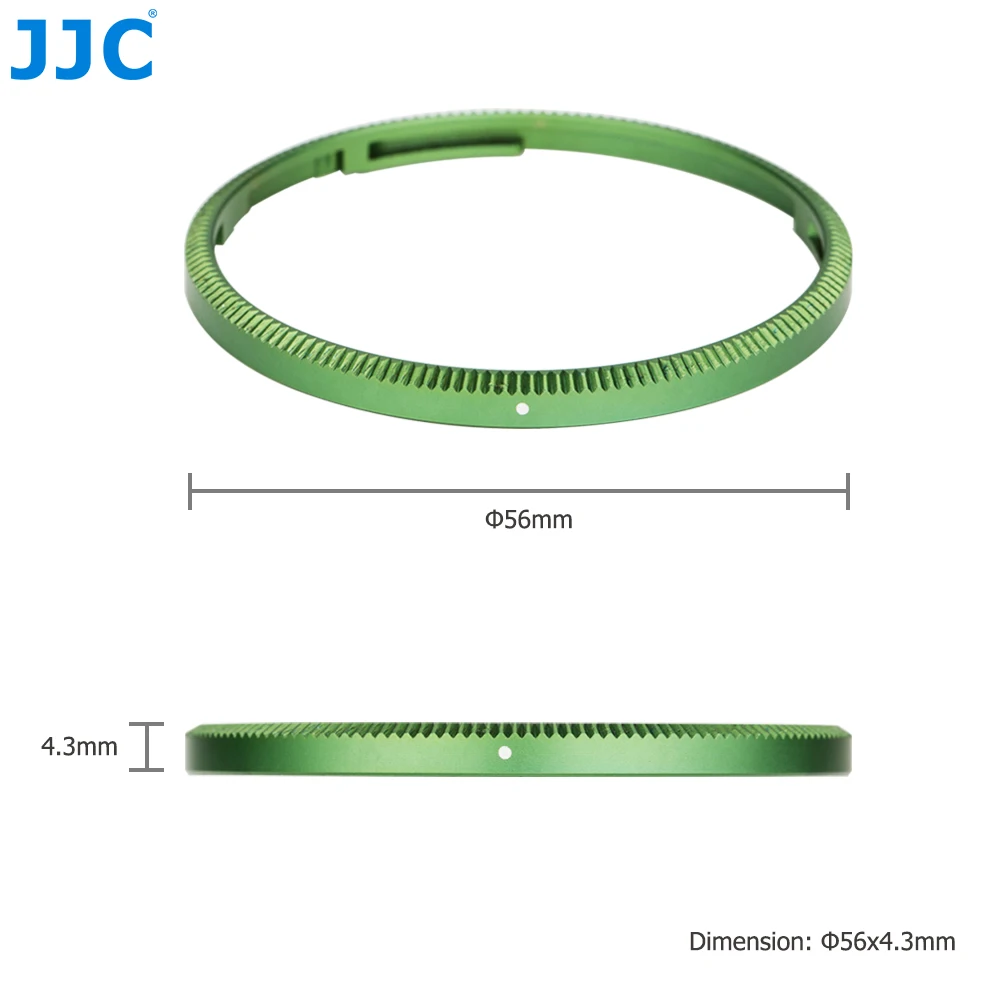 JJC-Anillo de aluminio para lente de cámara Ricoh GRII GRIII GR3/ GR3x GRIIIx HDF, accesorio decorativo de color azul, reemplaza a Ricoh GN-1