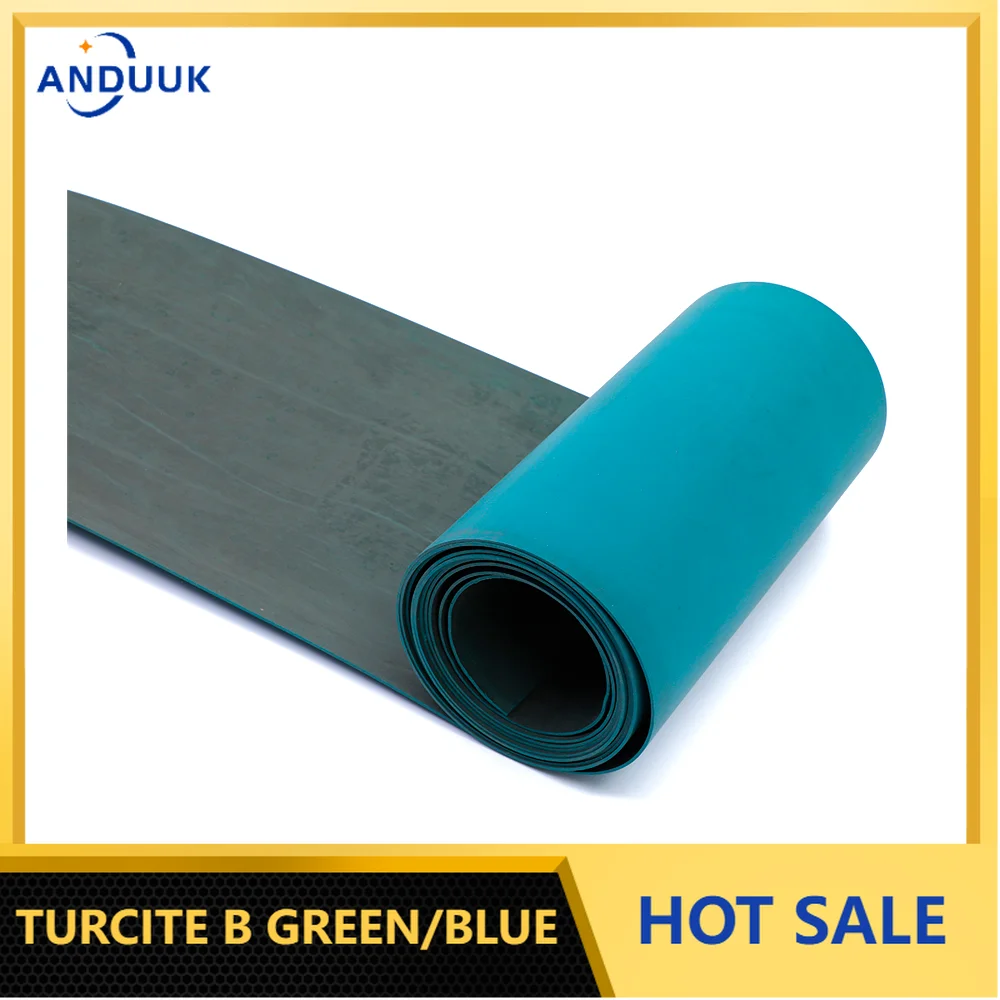 

Thickness 0.8mm 100mm Blue Color PTFE Turcite B sheet For CNC Machine Tool