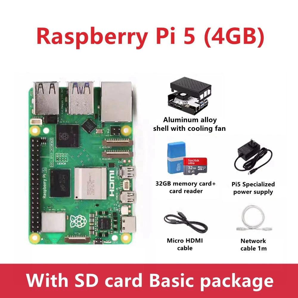 Raspberry Pi 5 4GB　付属品セット Amazon.co.jp: GeeekPi スターターキット (Raspberry Pi 5 4GB