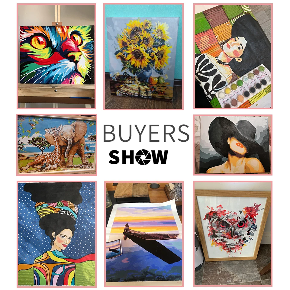 Personality Photo DIY Oil Paint Paintings By Numbers Picture Drawing by Numbers Canvas Coloring by Acrylic