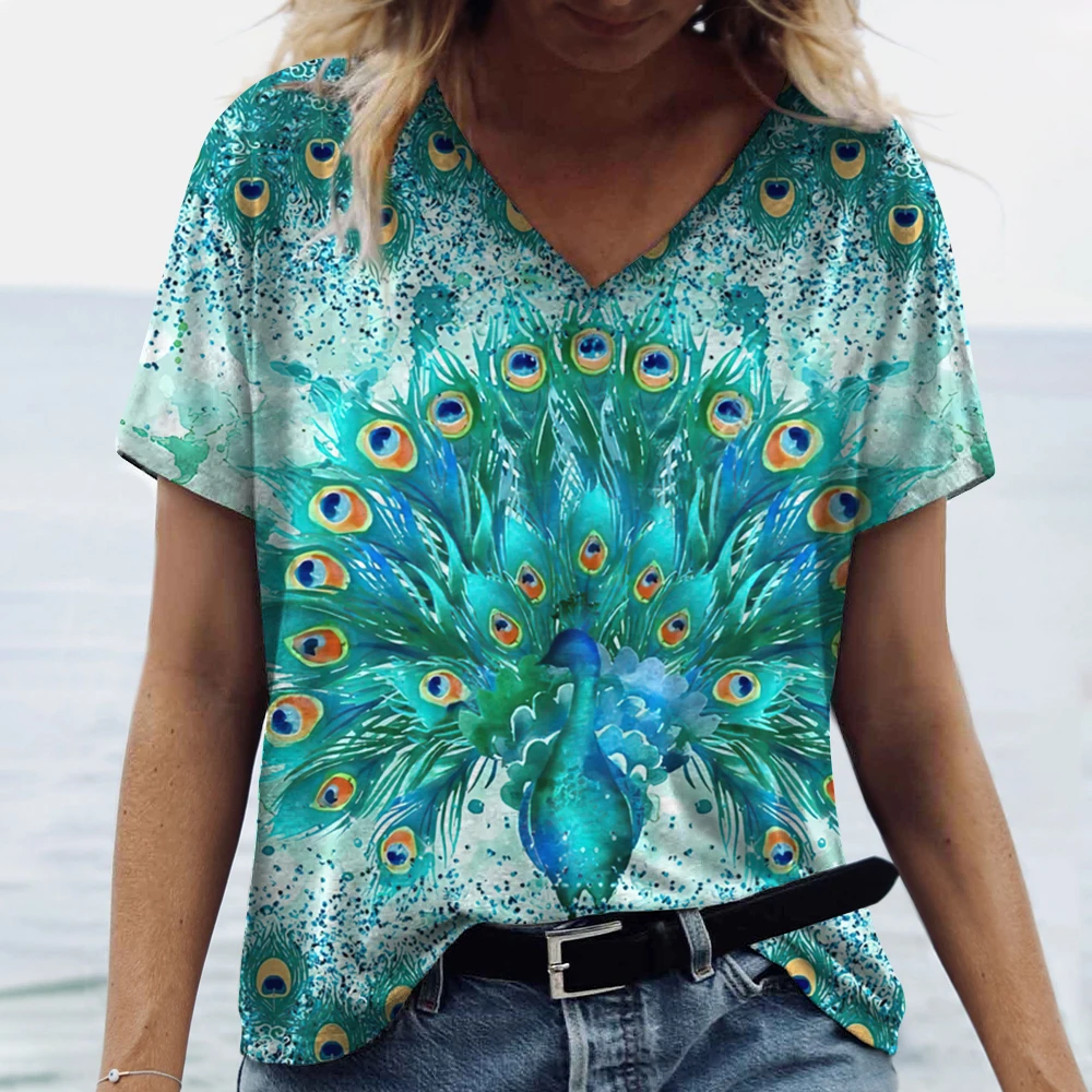 g.o.a peacock print t shirt y2k・グランジ GAP Y2K '00 PEACOCK GRAPHIC Top MIX PRINT ETHNIC Boho Hippie