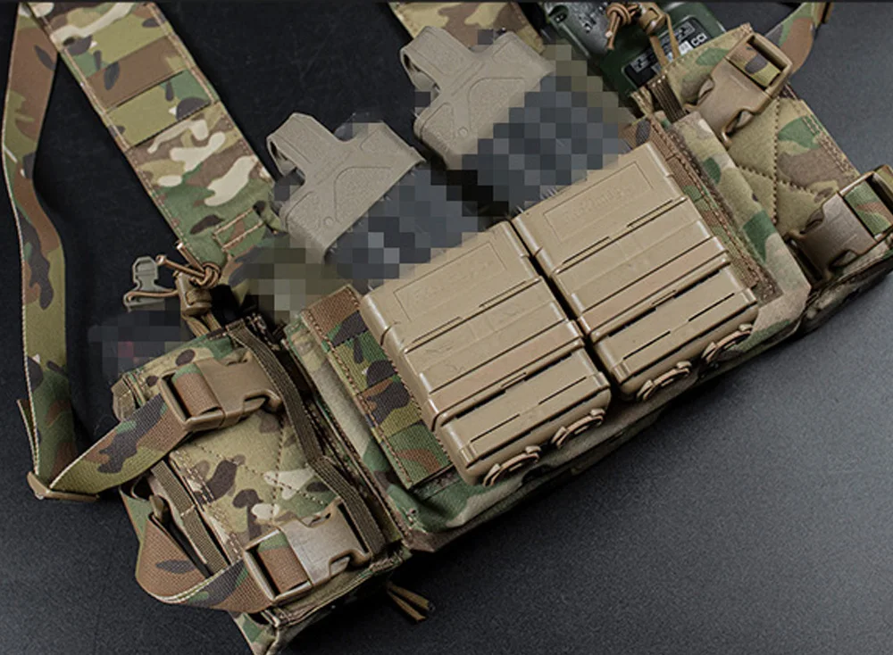 Taktische Weste Volle MOLLE Panel Front Klappe Micro Kampf Chassis Hängen Panel Für MK3 MK4 Brust Rig Jagd Weste – Detail 13