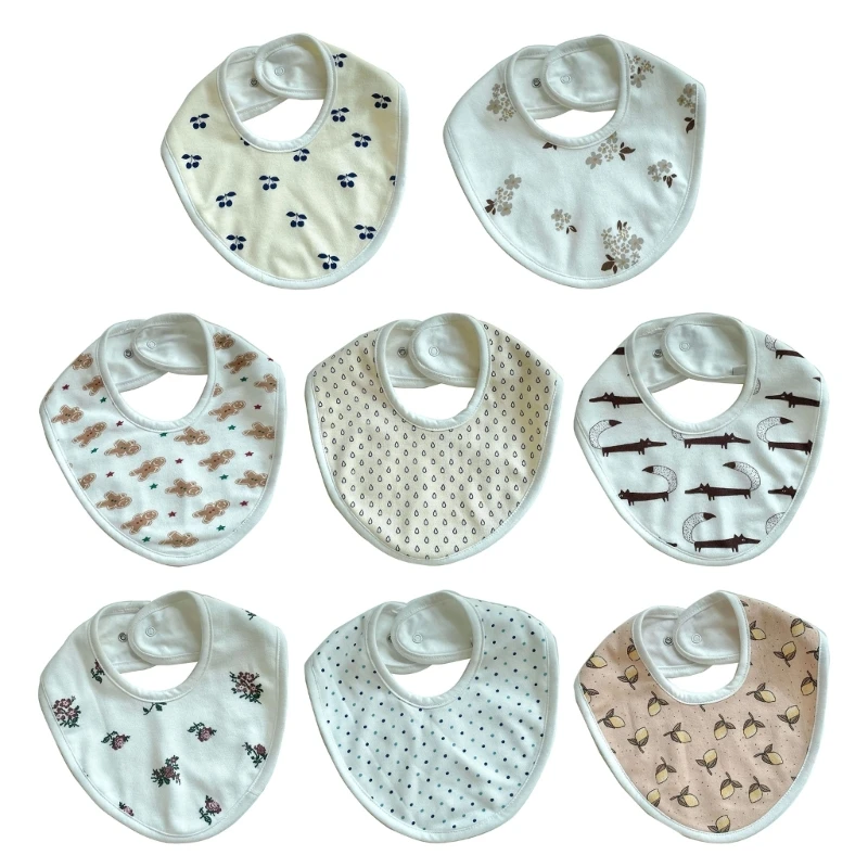 

Cotton Baby Bibs Solid High-absorbent Saliva Towel Newborn Burp Cloth Kid Gift