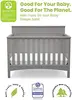 Fancy 4-in-1 Convertible Baby Crib - Greenguard Gold Certified, Grey 3