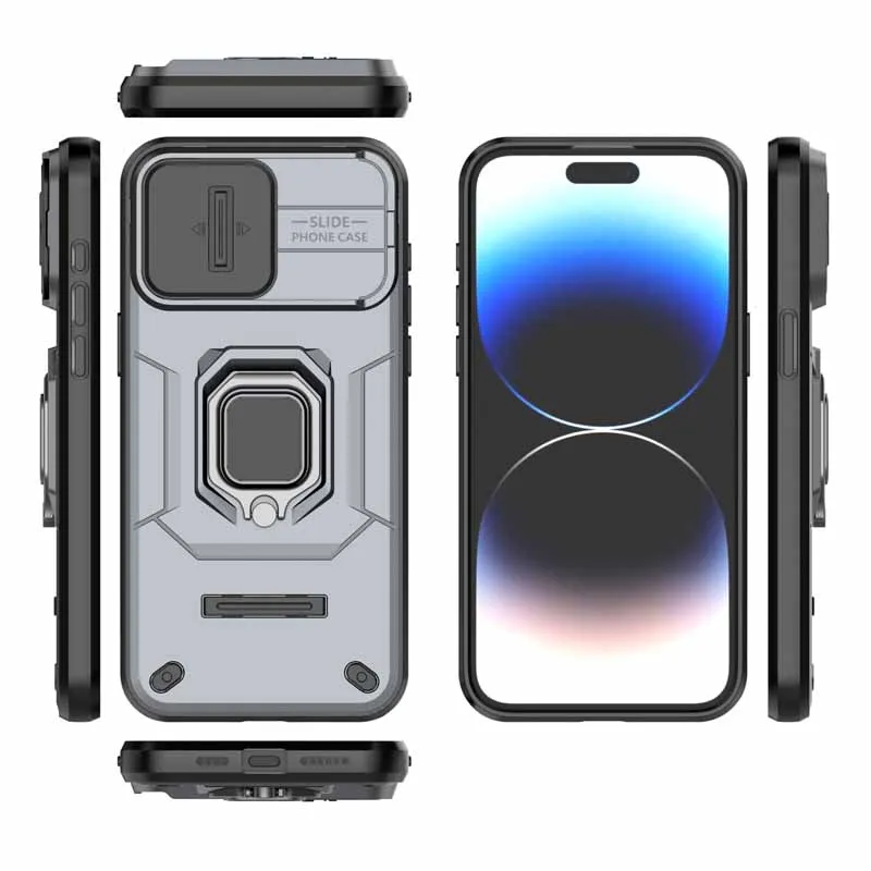 Shockproof Slide Lens Camera Armor Protective Case