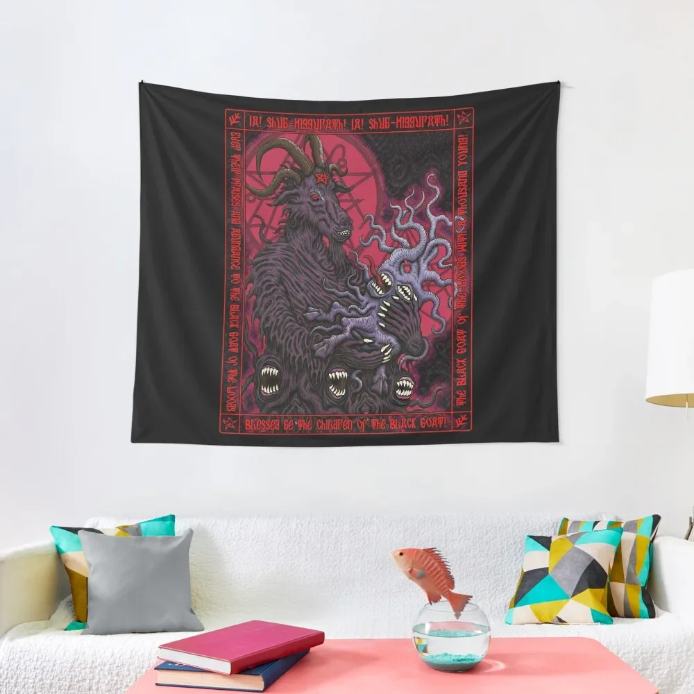 

Black Goat Icon - Azhmodai 2018 Tapestry Decorative Paintings Things To The Room Room Decoration Accessories Tapestry