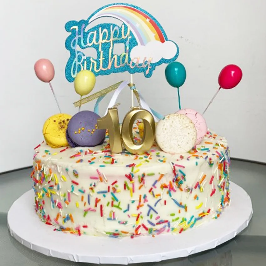 6Pcs Golden Silver Color Balloon Collection Cake Topper for Party Decoration Dessert Birthday Wedding Cake, Party Decorations, Cake Topper, Cake Decorations, Cake Toppers