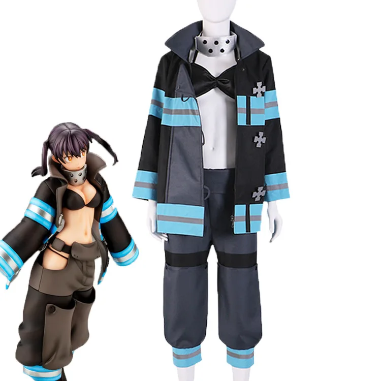 

Anime Fire Force Kotatsu Tamaki Cosplay Costume Halloween Party Dress
