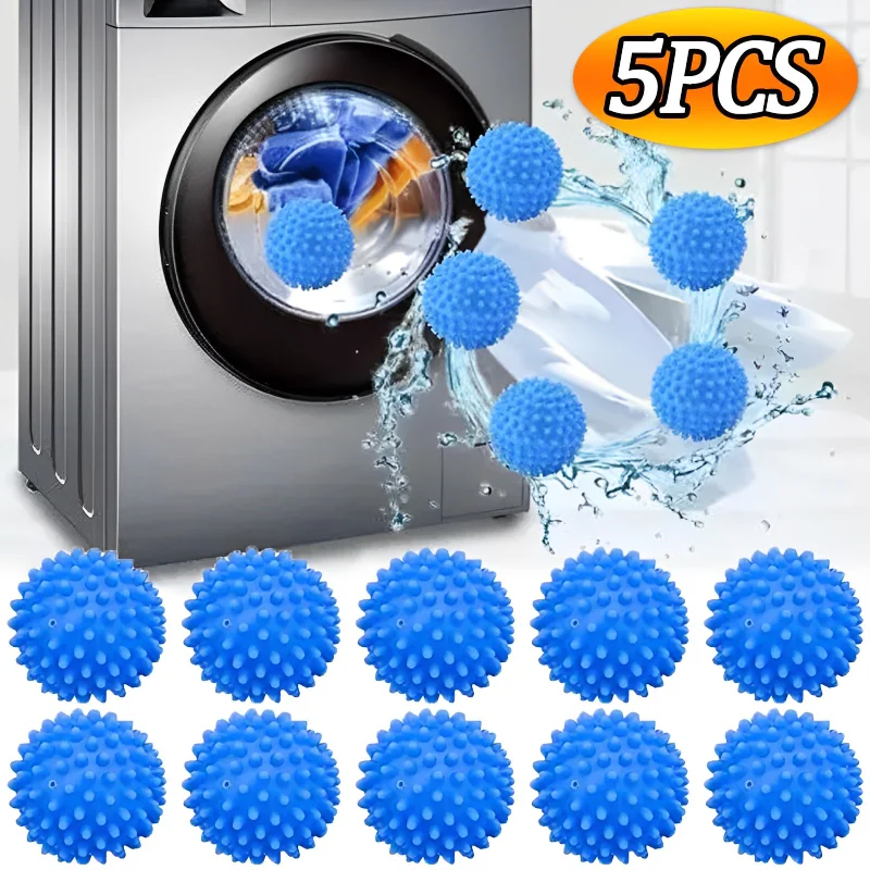 5/1PCS Laundry Ball Reusable Washing Machine Drying Fabric Household Cleaning Washing Machine Clothes Softener Cleaning Tools