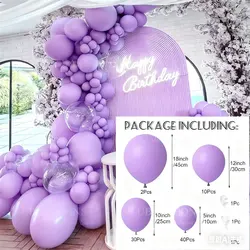 Dusty Purple Balloon Garland Kit for Celebrations and Decor (No.3 Light Purple)