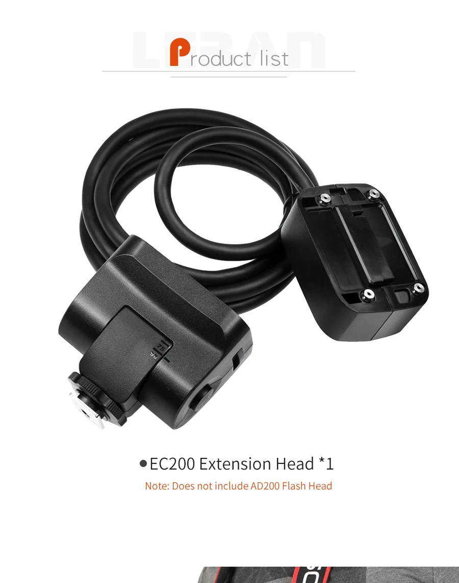 EC200 EC200II AD200PROII AD200 Remote Separation Extension Head with Hot Shoe fo