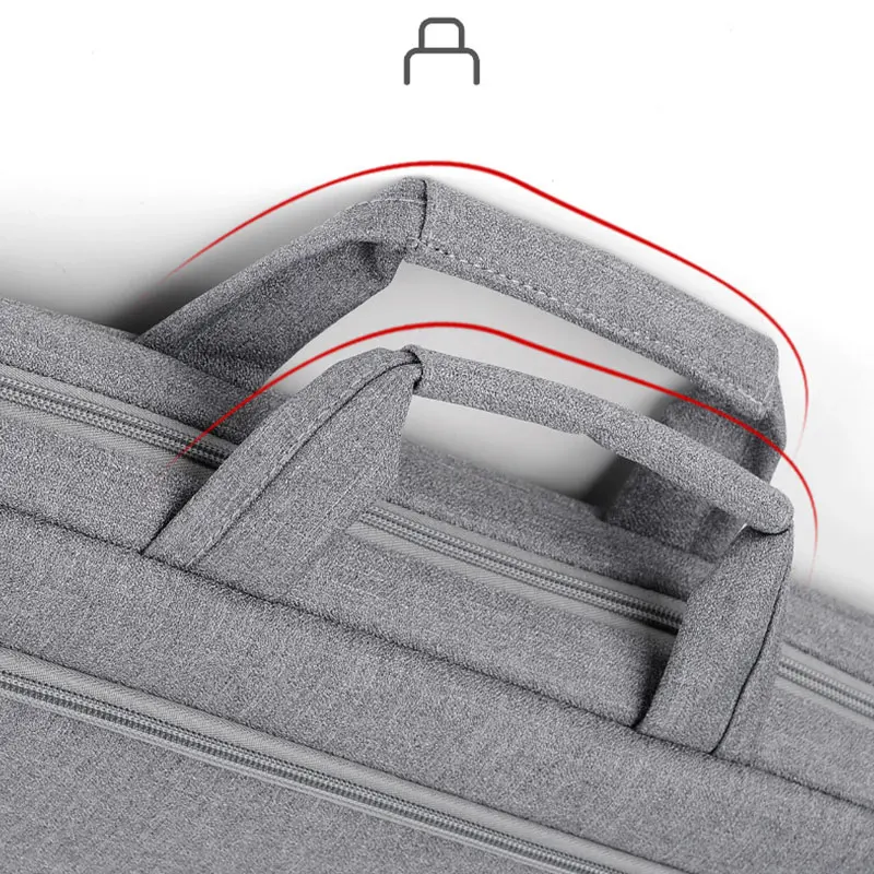 13/14/15 In Briefcase Business Portable Laptop Document BagNotebook Cover Case Work Waterproof Shoulder Bag for Daily Use