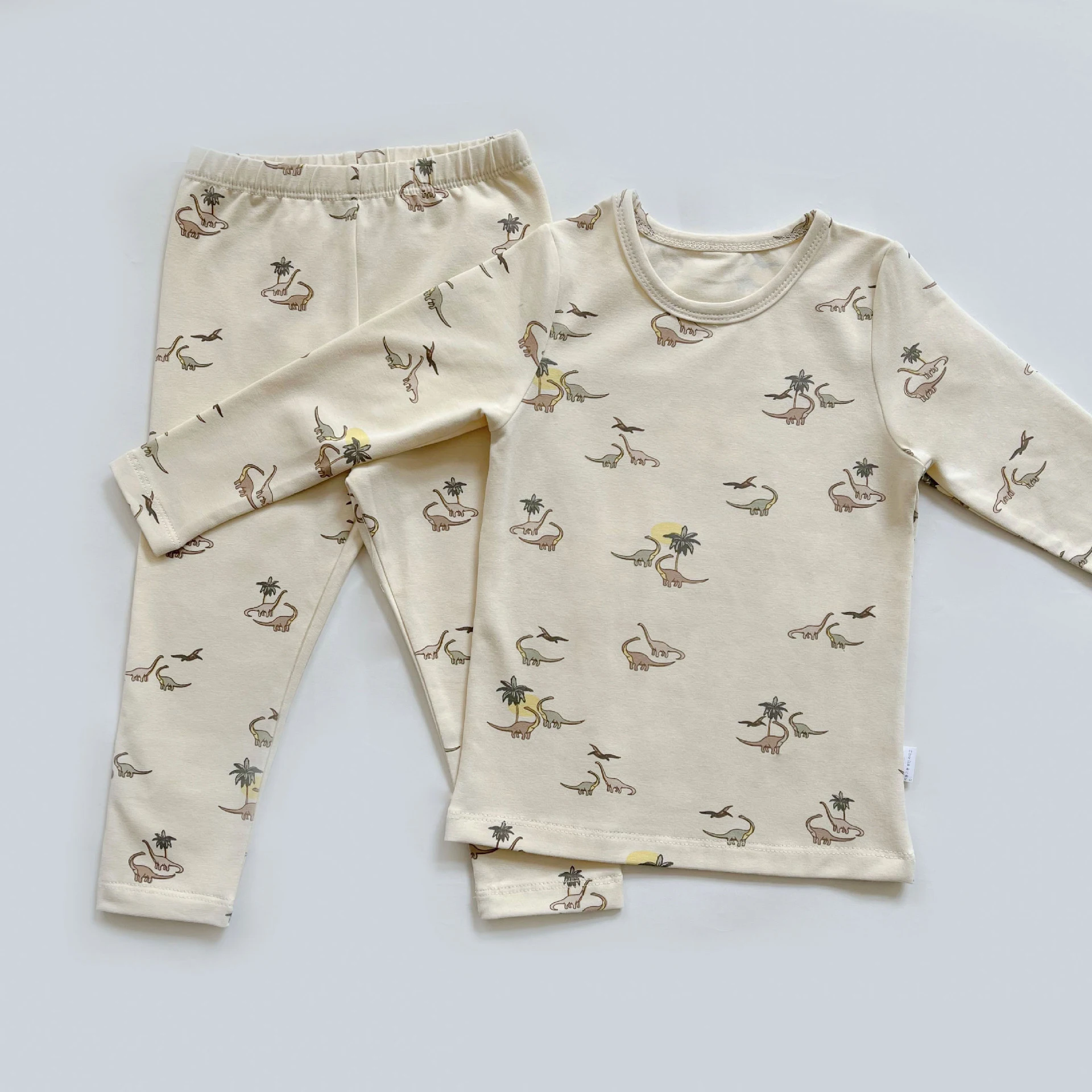 Children Pajamas Spring Kids Pajamas Children Sleepwear Long Sleeve Casual Solid Cotton Nightwear