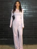 Absobe Basic Wide Leg Pants Leisure Suit Women Crew Solid Long Sleeve Top Casual Loose Trousers 2 Piece Set Hottie Streetwear 1