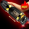 Automatic Telescopic Rotation Male Masturbation Cup 10*10 modes Silicone vagina real pussy adult Masturbator sex toys for men 1