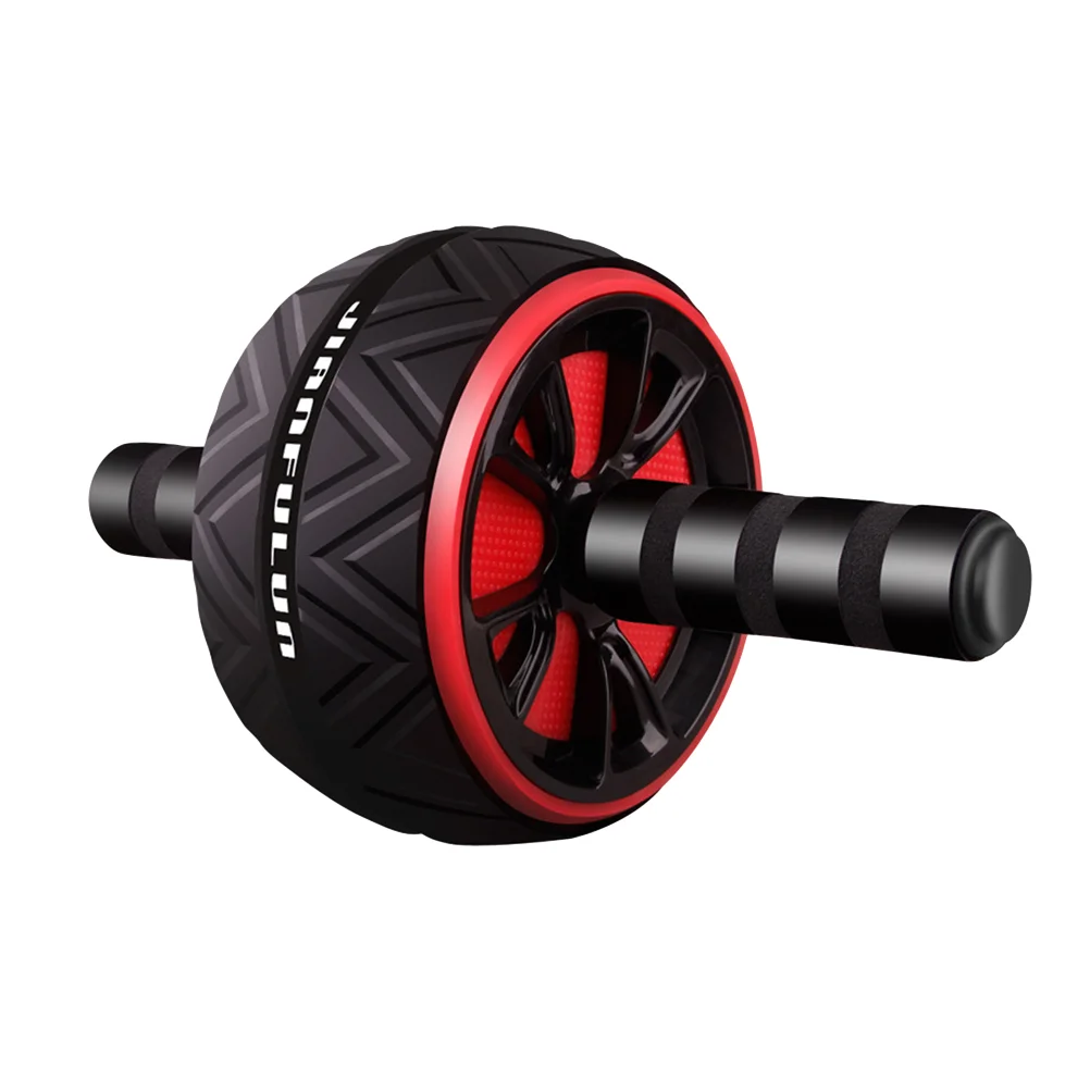 

Abdominal Exercise Roller Double Wheel Abdomen Training Roller Mute Abdominal Wheel Sports Accessory for Man Woman (Black)