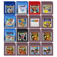 GBC Game Cartridge Pokemon mMario Series 16 Bit Video Game Console Pokemon Sour Crystal Blue Red DX 1