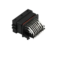 48Pin Automotive ECU Connector Kit Black Grey 24P+24P Male Header Female Plug Case with Crimp Terminals Full Set for Car Unit 5