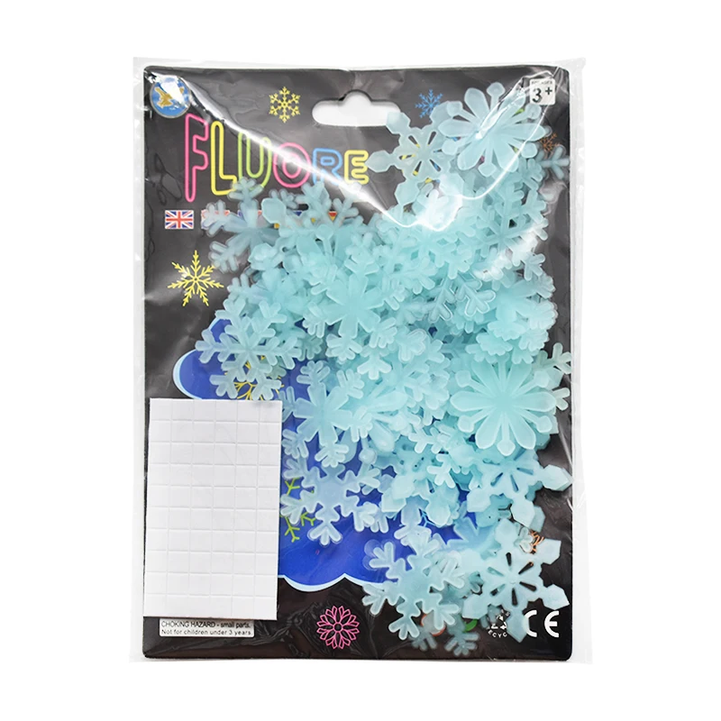 Christmas Snowman Reindeer Snowflake Window Cling Xmas Party Supplies (C