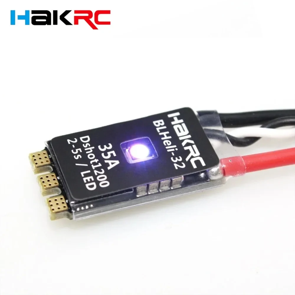 HAKRC 35A BLHeli_32 Dshot1200 2-5S LIPO Brushless ESC Built-in LED for RC FPV Racing Drone