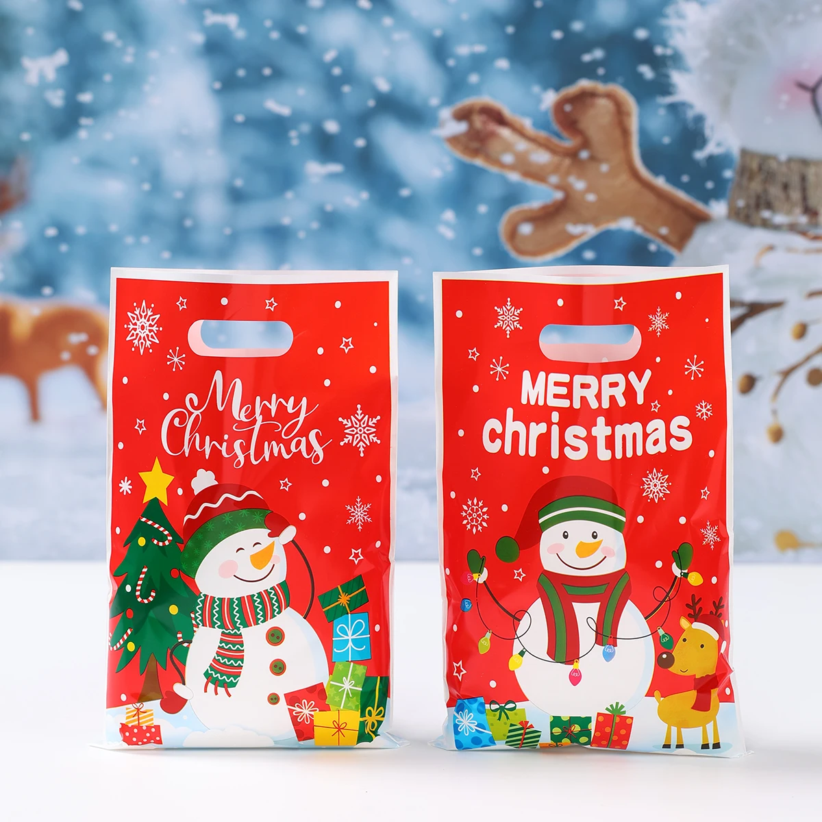 Christmas Snowman Gift Handbag Merry Christmas Decoration for Home 2025 Navidad Natal S... - SKU CSGH1842 - UGI Packaging