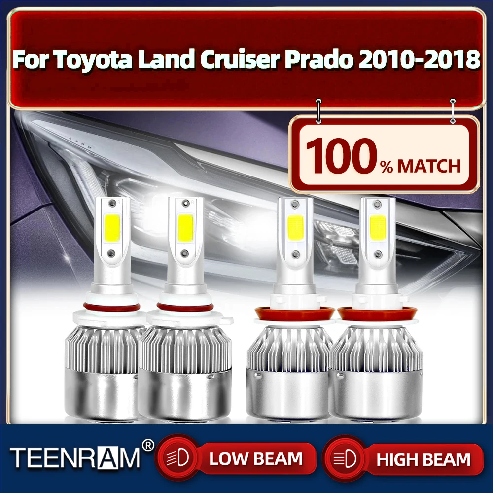 

Canbus LED Headlight H11 9005 HB3 Car Light Bulbs 40000LM Turbo Lamp For Toyota Land Cruiser Prado 2010-2014 2015 2016 2017 2018