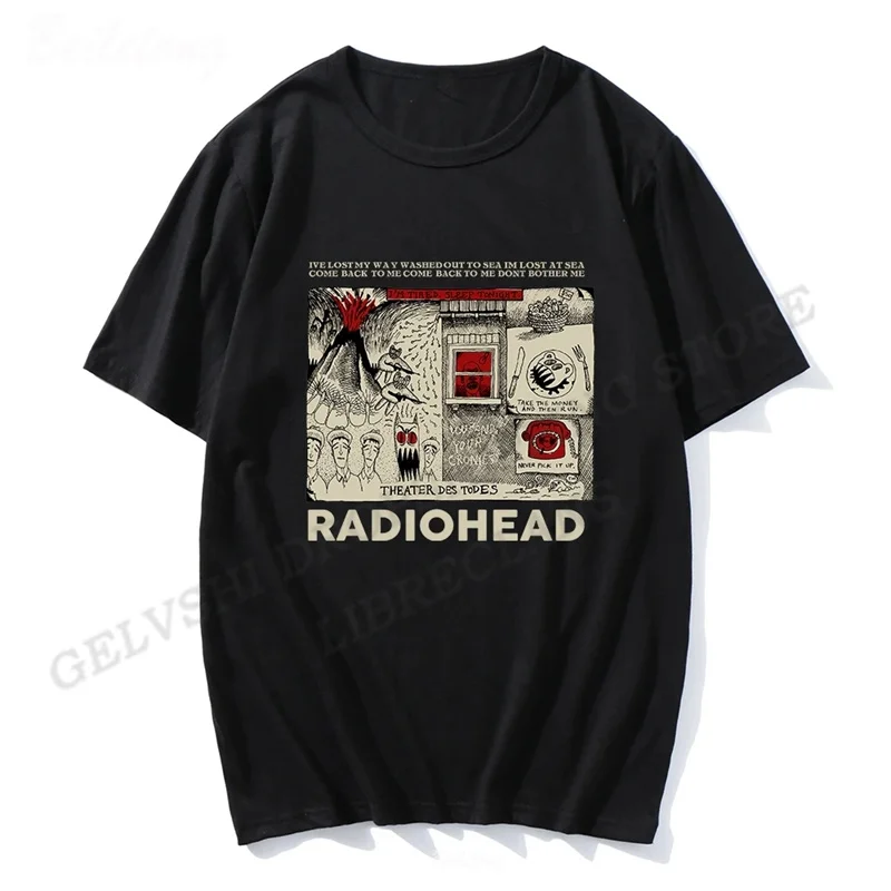 Radiohead T Shirt uomo Vintage Classic Tees nord America Tour Rock Boy maglietta da donna Camisetas Hombre Hip Hop Street casual Top