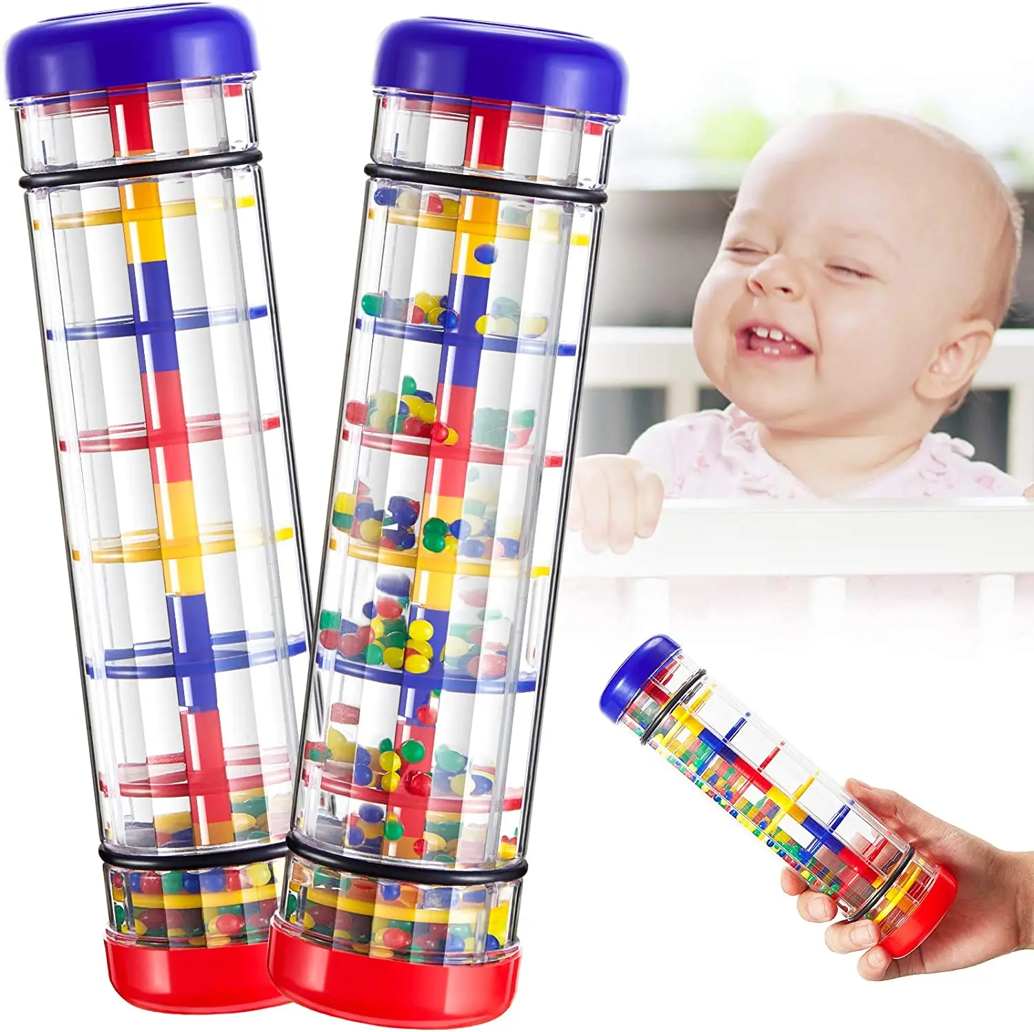 Children's Musical Instruments Toys For Baby 1 2 3 Years Montessori Kids Rain Rattle Tube Shaker Rainmaker Music Sensory Toys early education toys educational toys music toys musical instrument