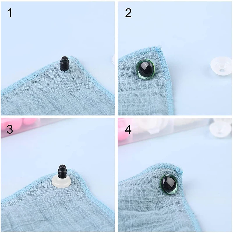plastic safety eyes plastic safety noses KRABALL plastic safety eye and nose kit for toy plush eyeballs for doll making wool felting handmade craft accessories tools