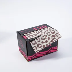 Premium Embossed Hair Foil with Anti - Slip Texture for Professional Salon Hair Dye & Styling (Leopard print - B)